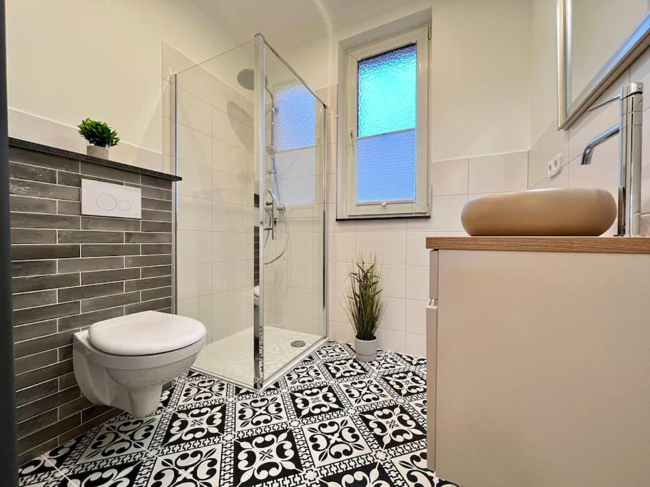 Apartment Perlmutt Mit Balkon フースム エクステリア 写真